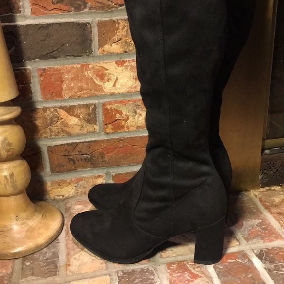 NWOB Marc Fisher Over the Knee Faux Suede Boots - Picture 7 of 8